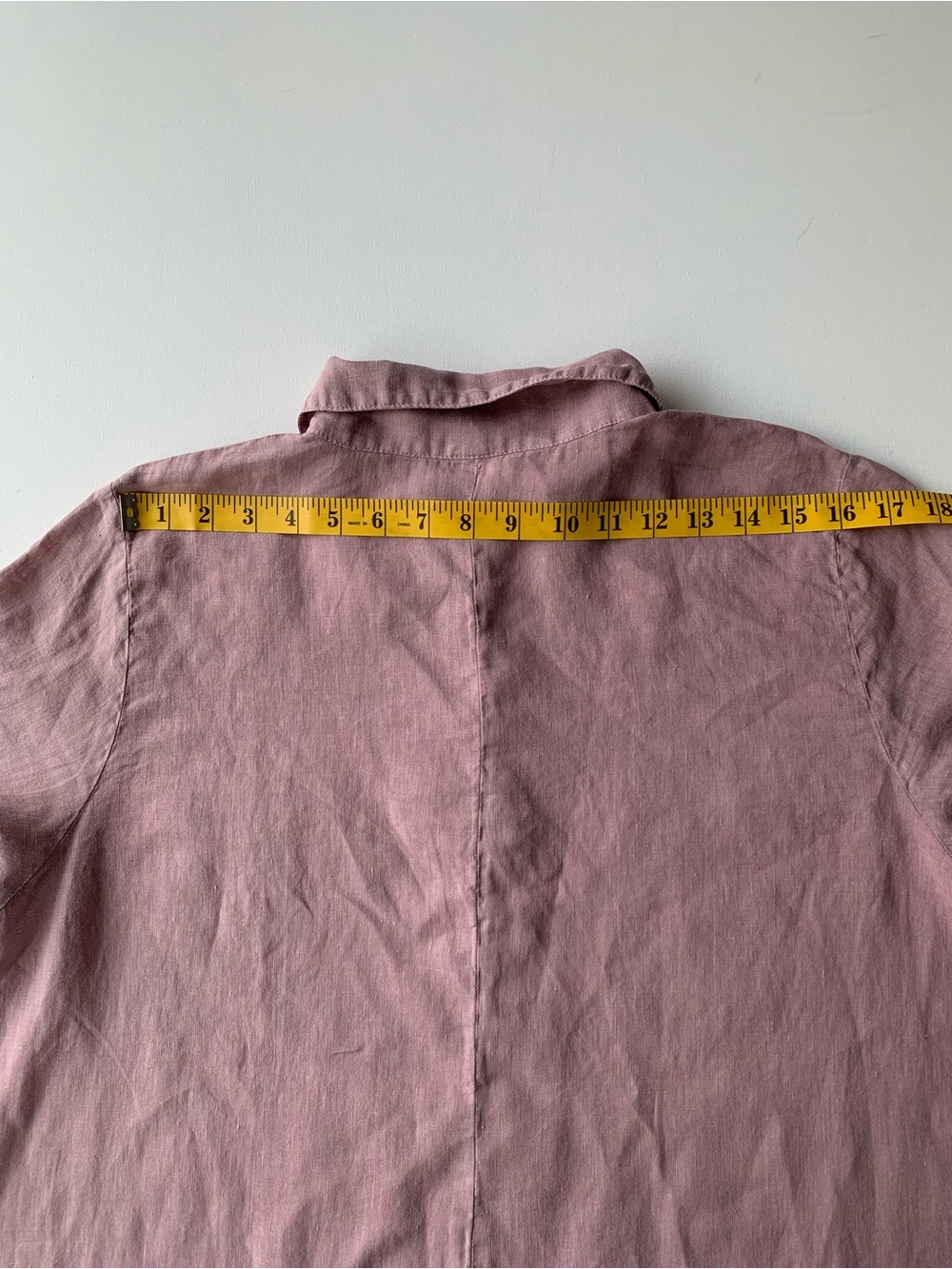 Match Point 100% Linen ¼ Button-Front Linen Tunic Size M Made in USA - Picture 5 of 11